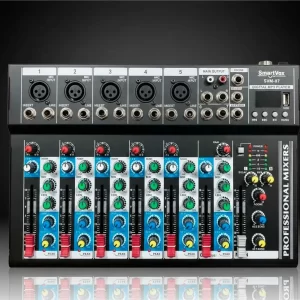 Mesa de Som Digital Analógica SmartVox Interface - 7 Canais Bluetooth